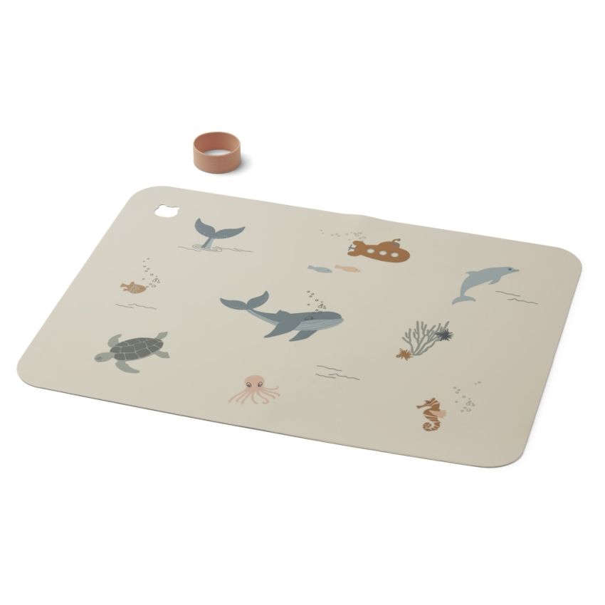 LIEWOOD - Jude Tischset - Malunterlage Sea Creature Sandy