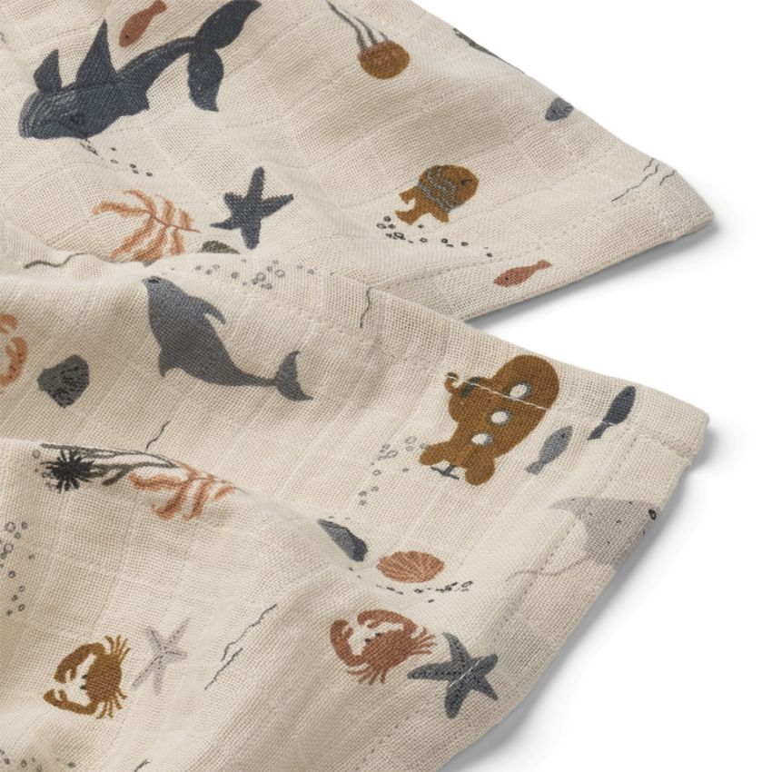 LIEWOOD - Muslin Set Lewis Sea Creature Sandy