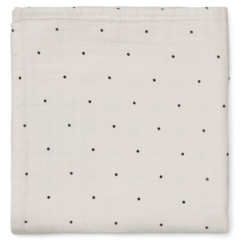 LIEWOOD - Muslin Swaddle Dot Creme