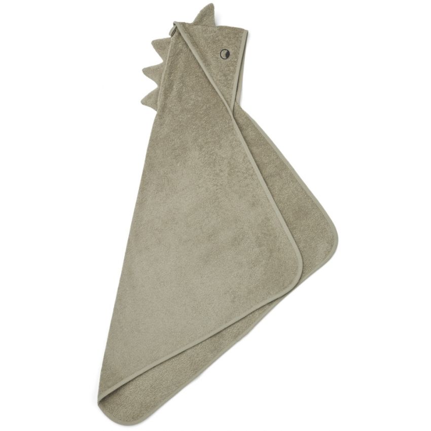 LIEWOOD - Augusta Kapuzen Badetuch Dino Mist (Grösse Kleinkind)