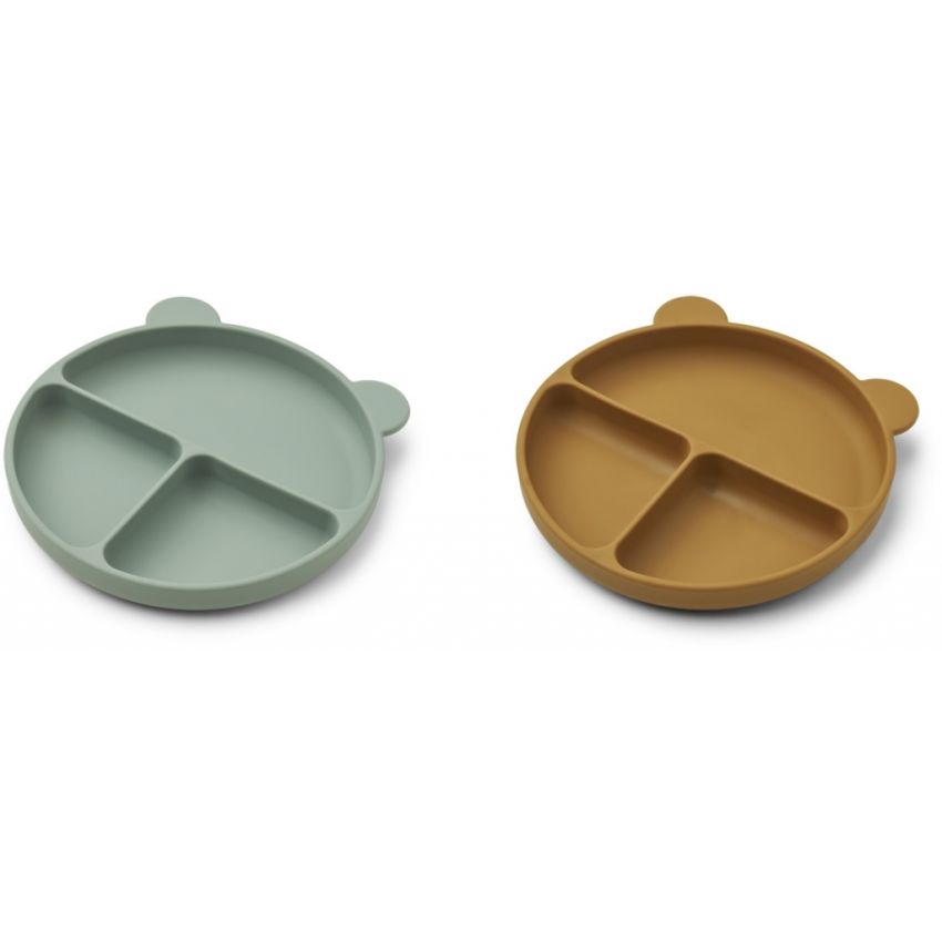 LIEWOOD - Merrick Menü- Teller Set Caramel - Peppermint