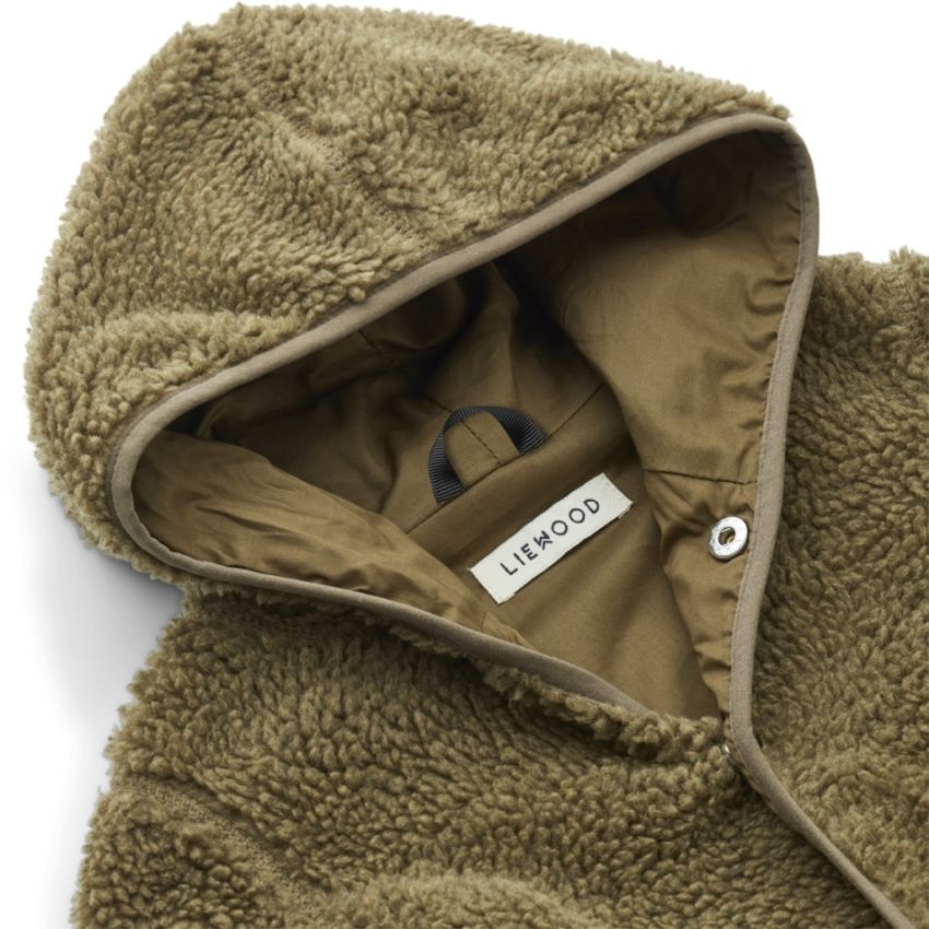 LIEWOOD - Baby Overall Teddystoff Khaki