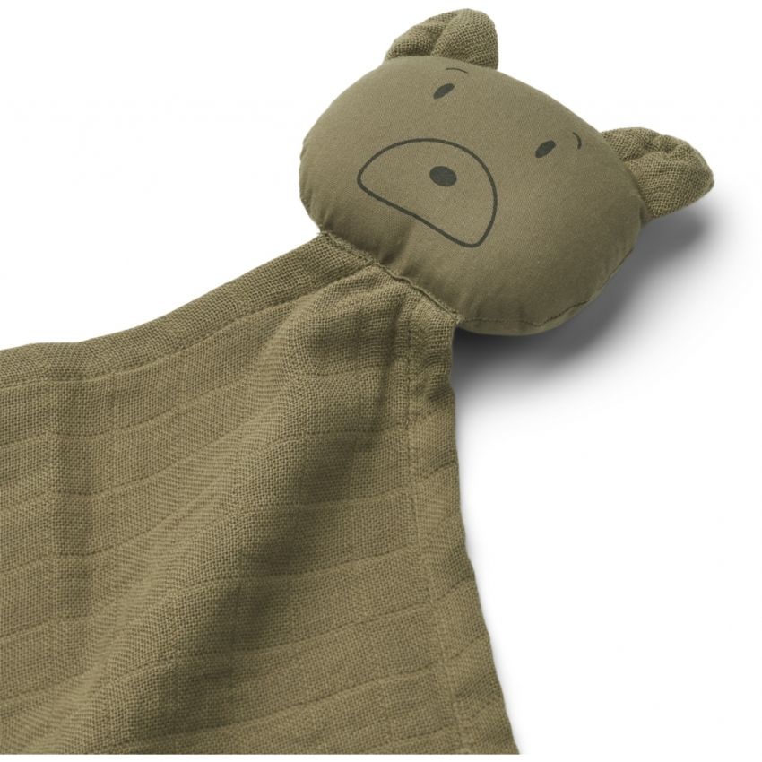 LIEWOOD - Robbie Muslin Kuscheltuch Mr Bear Khaki