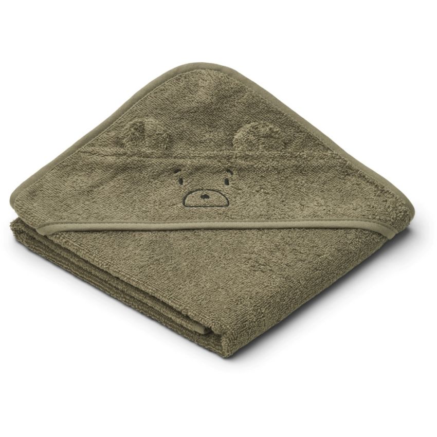 LIEWOOD - Albert Kapuzen Badetuch Bear Khaki (Grösse Baby)