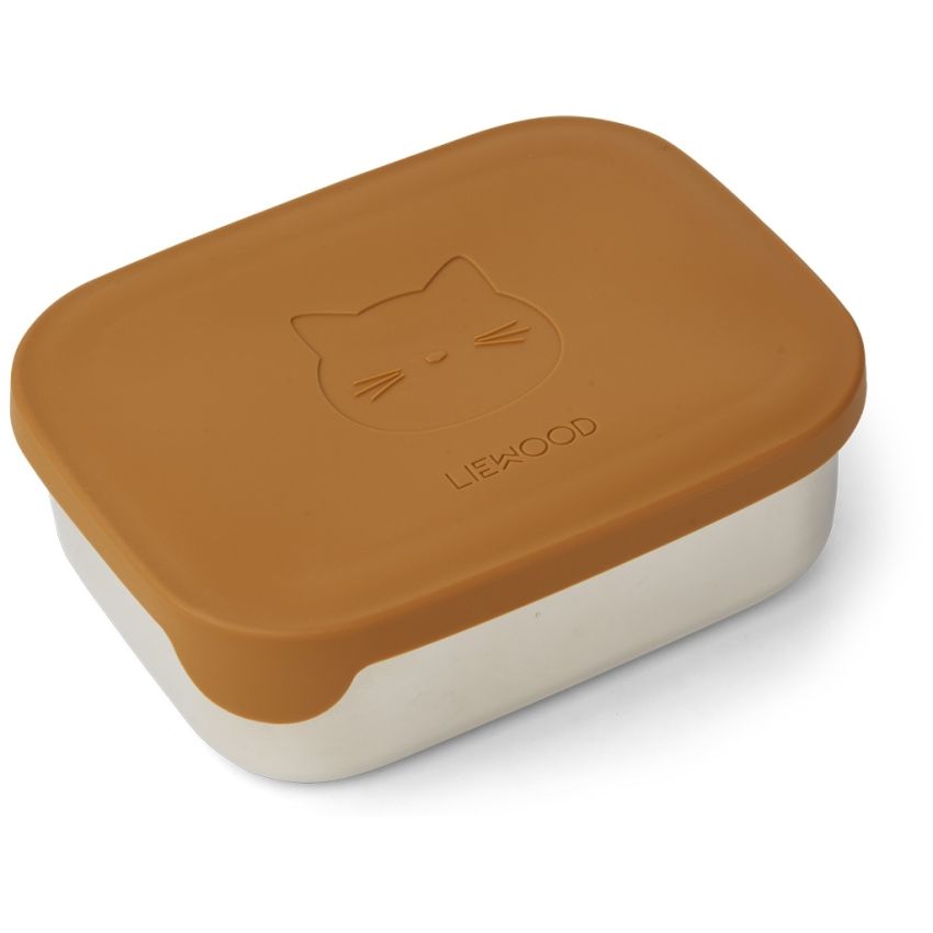 LIEWOOD - Arthur Lunchbox Cat Mustard