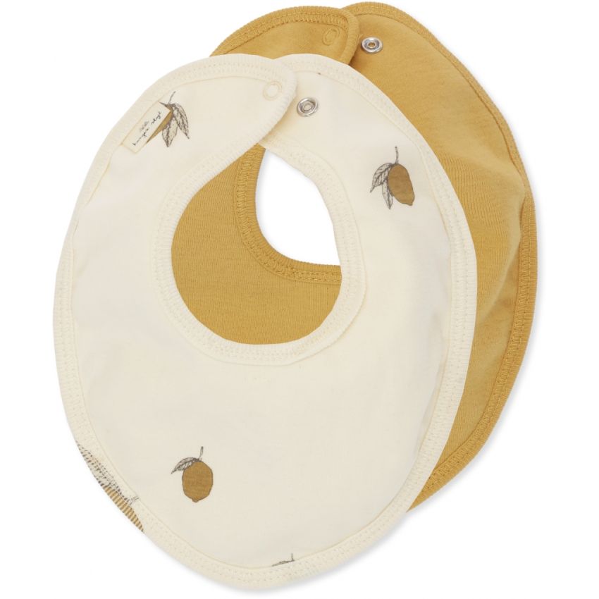 Konges Sløjd - 2er Set Bandana Lätzchen Lemon