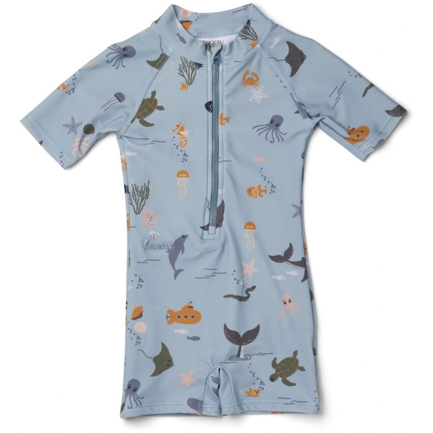 LIEWOOD - Max UV Schwimmanzug Sea Creature Blau