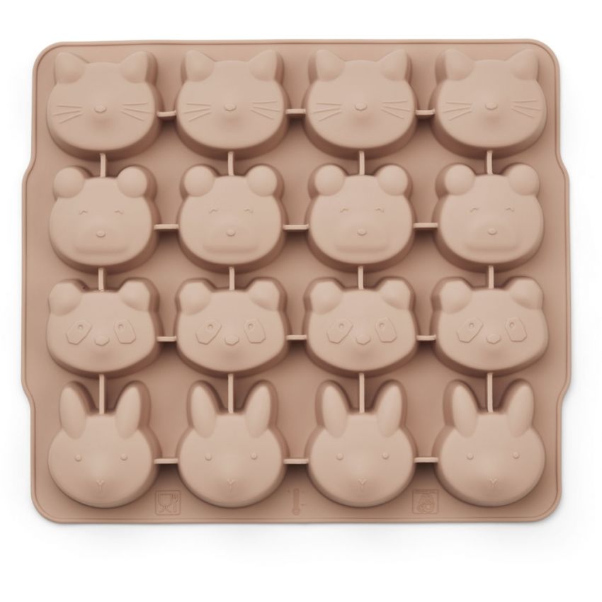 LIEWOOD - Sonny Silikon Eiswürfel - Form Yellow - Dark Rose