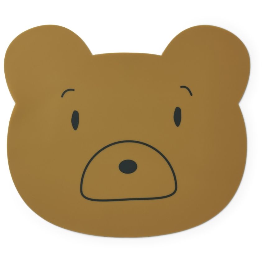 LIEWOOD - Aura Tischset Bear Golden Caramel