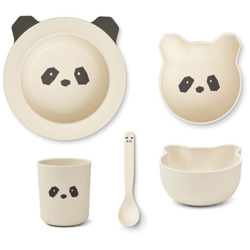 LIEWOOD - Joana Geschirrset 4tlg Panda Creme de la Creme