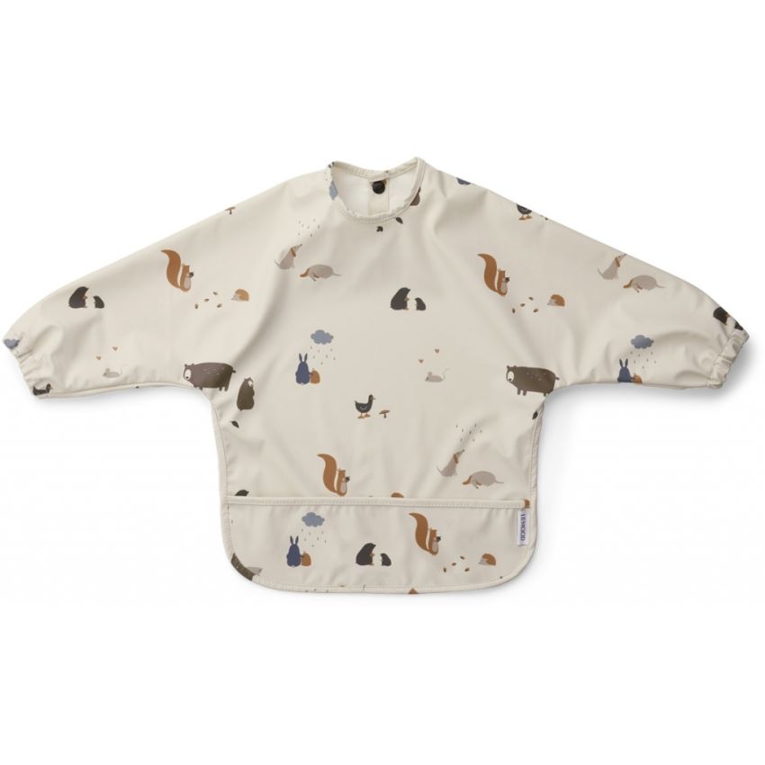 LIEWOOD - Merle Lätzchen Langarm Friendship Sandy Mix