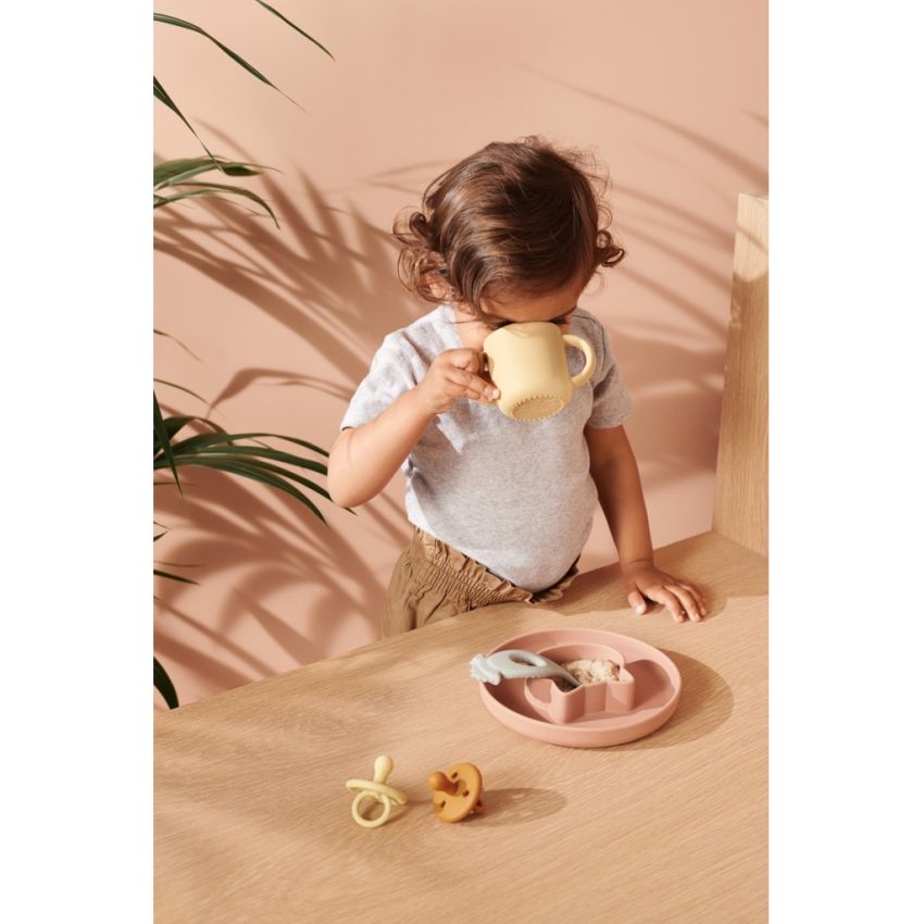 LIEWOOD - Gene Trinklerntassen Silikon Rabbit Peppermint - Yellow