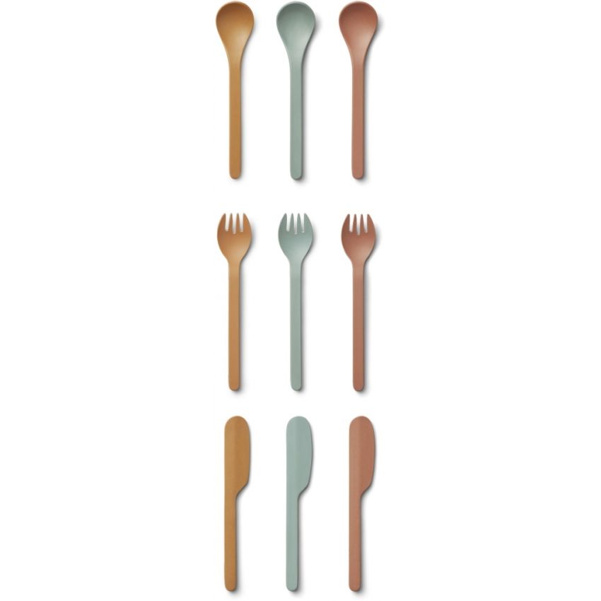 LIEWOOD - Ryan Besteckset Mustard Mix