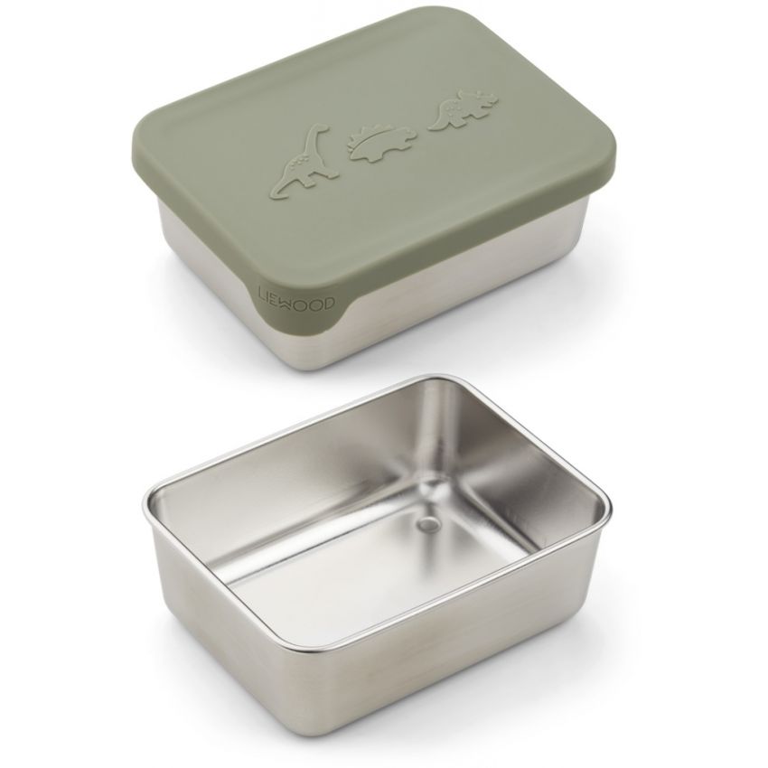 LIEWOOD - Ako Lunchbox Dino Faune Green