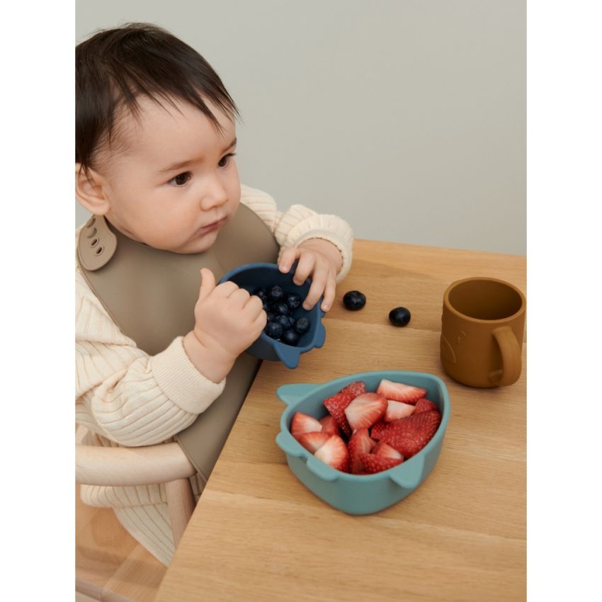 LIEWOOD - 2er Set Ilana extralang Lätzchen Tuscany - Apple Red