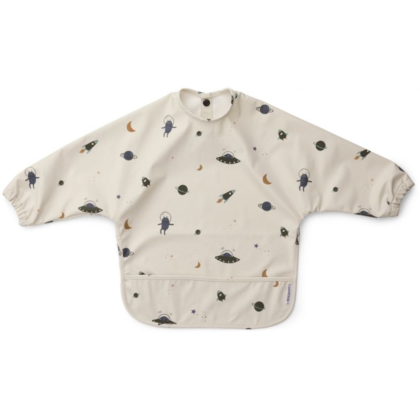 LIEWOOD - Merle Lätzchen Langarm Space Sandy Mix