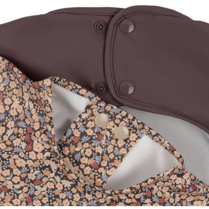 Konges Sløjd - 2er Set Langarm- Lätzchen Blümchen Sparrow