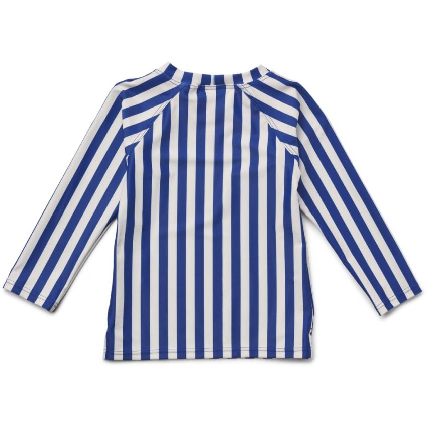 LIEWOOD - Noah UV Badeshirt Surf Blue - White