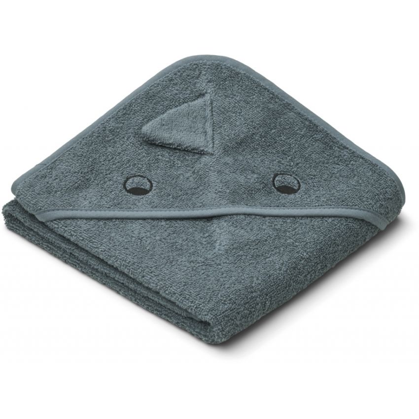 LIEWOOD - Albert Kapuzen Badetuch Dino Blue (Grösse Baby)