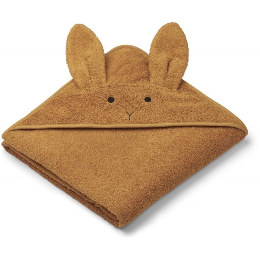 LIEWOOD - Augusta Kapuzen Badetuch Rabbit Mustard (Grösse Kleinkind)