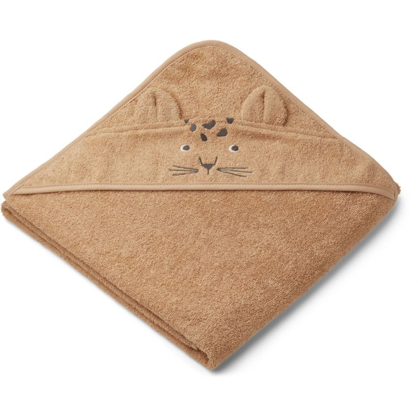 LIEWOOD - Augusta Kapuzen Badetuch Leopard Apricot (Grösse Kleinkind)