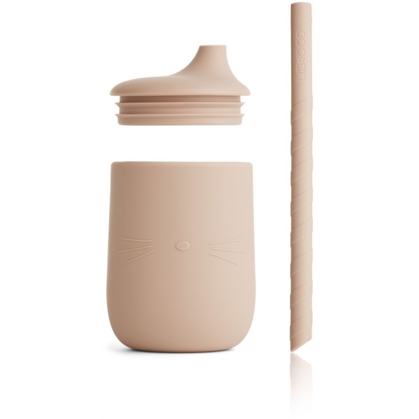 LIEWOOD - Ellis Strohhalm Becher Cat Rose