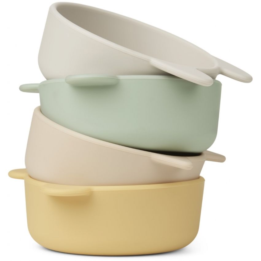 LIEWOOD - Silikon Schalen Set Iggy Apple Blossom Mix