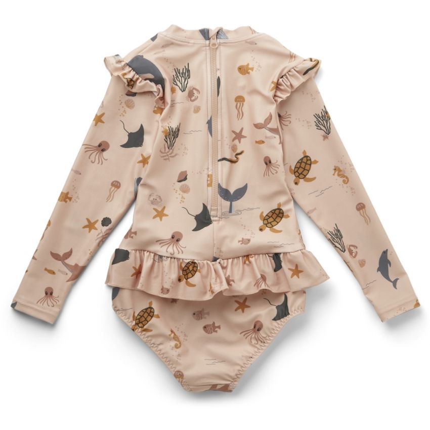 LIEWOOD - Sille UV Badeanzug Sea Creture Rose Mix