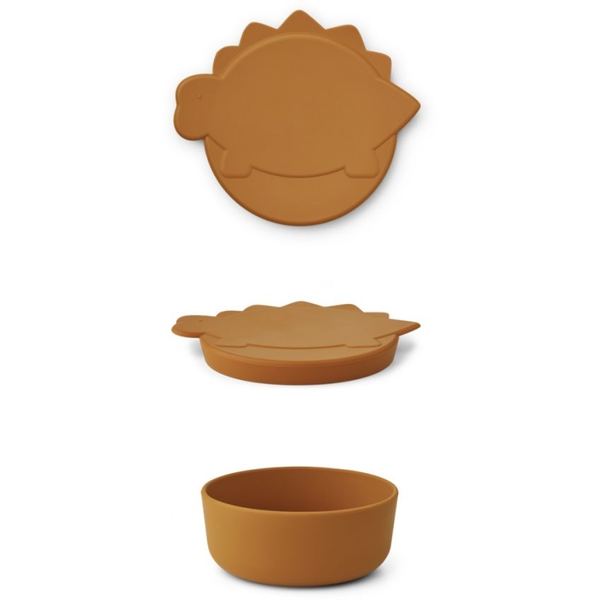 LIEWOOD - Charlot Snack Box Dino Mustard