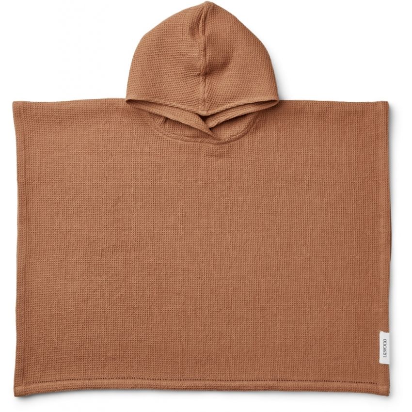 LIEWOOD - Paco Poncho Waffelstoff Uni Tuscany Rose