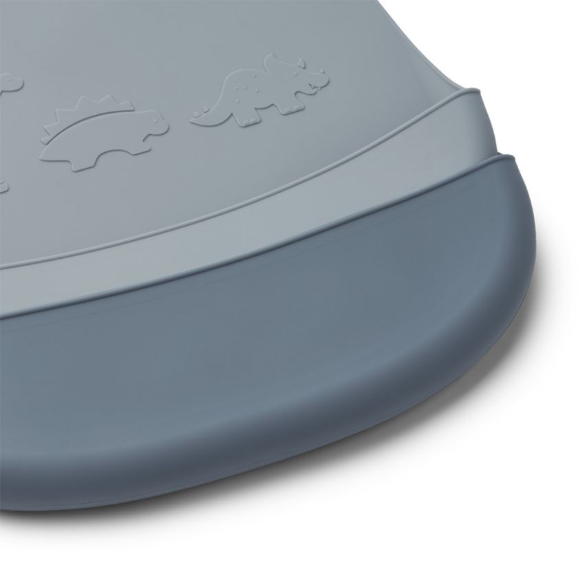 LIEWOOD - Tilda Silikonlätzchen Set Dino Blue Mix