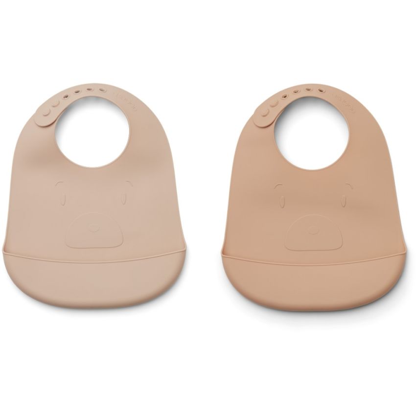 LIEWOOD - Tilda Silikonlätzchen Set Mr Bear Rose Mix