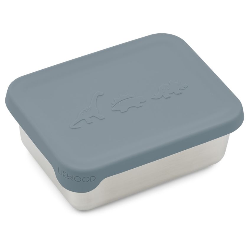 LIEWOOD - Ako Lunchbox Dino Whale Blue
