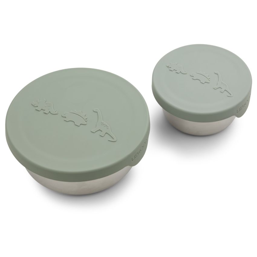 LIEWOOD - Fiby Snackbox Set Dino Peppermint