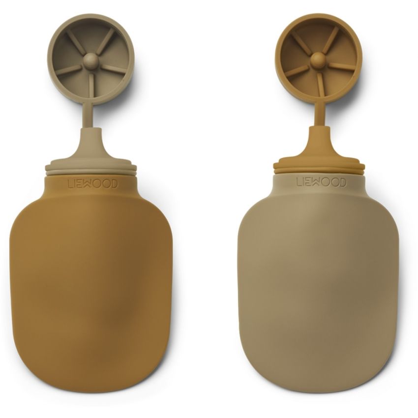 LIEWOOD - 2er Set Smoothie Quetschflasche Caramel / Oat