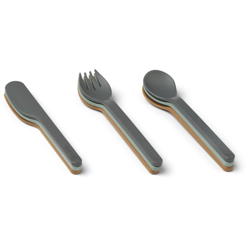 LIEWOOD - Ryan Besteckset Whale Blue Mix