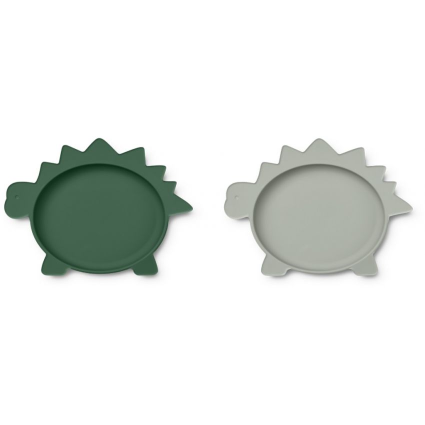 LIEWOOD - Olivia Teller Set Dino Green - Dove Blue