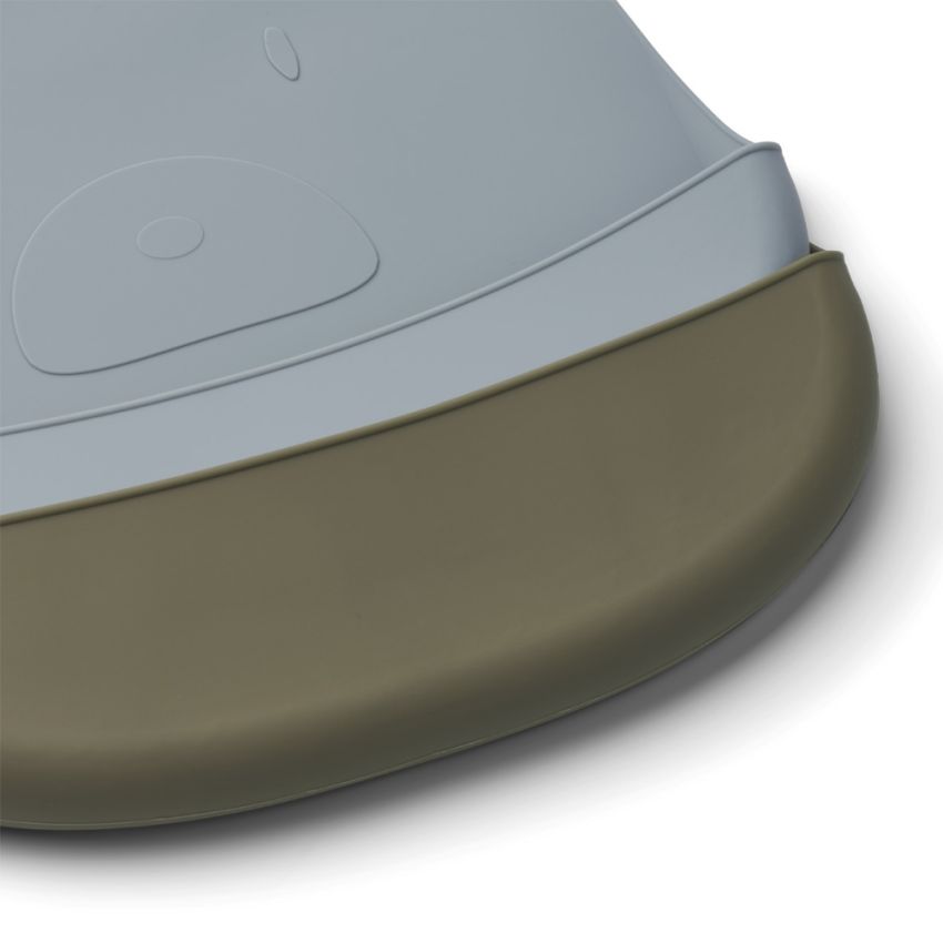 LIEWOOD - Tilda Silikonlätzchen Set Mr Bear Khaki Blue Fog