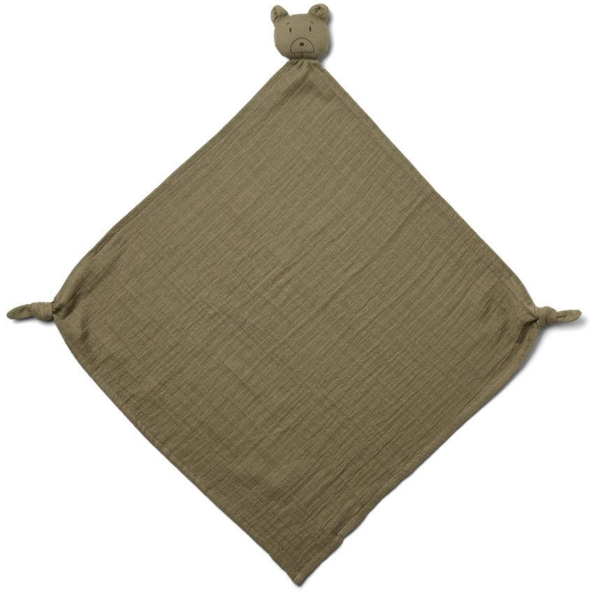 LIEWOOD - Robbie Muslin Kuscheltuch Mr Bear Khaki