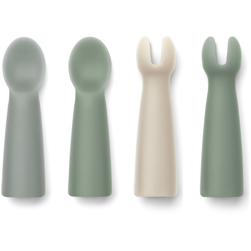 LIEWOOD - Terra Babybesteckset Dove Blue Mix