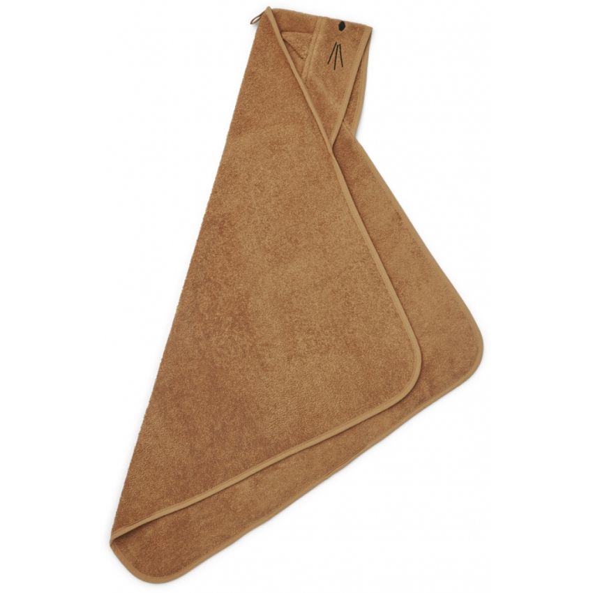 LIEWOOD - Augusta Kapuzen Badetuch Cat Almond (Grösse Kleinkind)