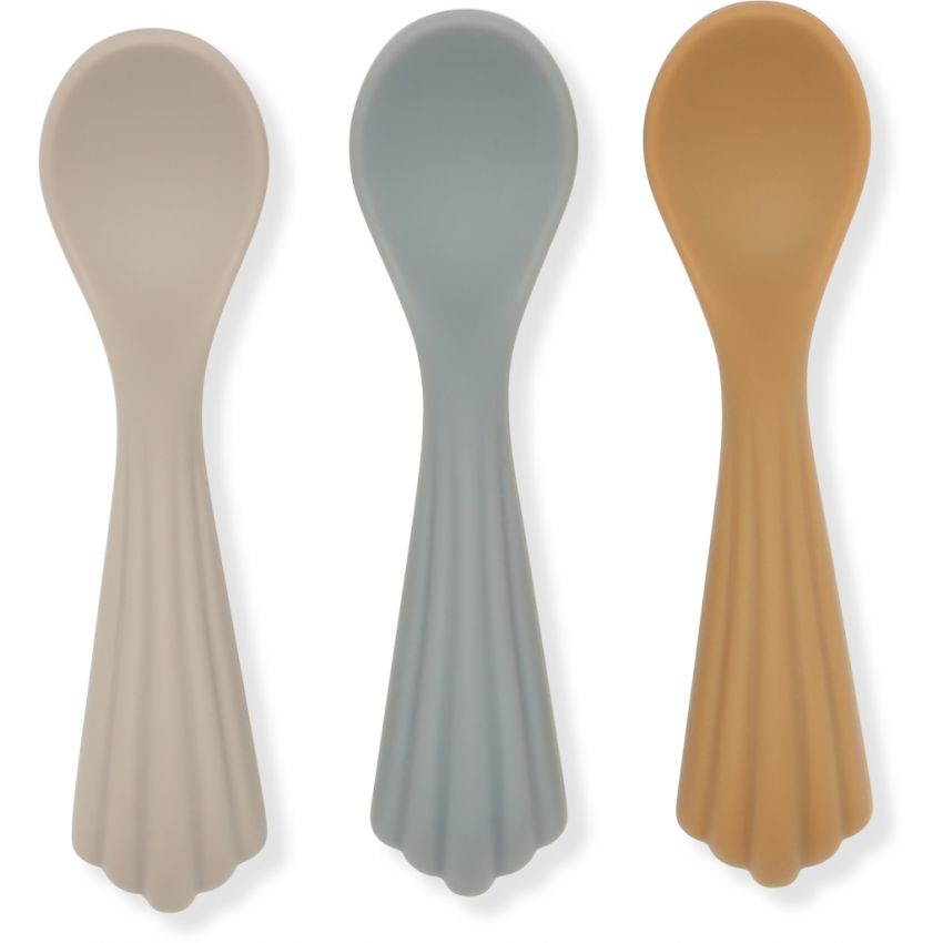 Konges Sløjd - Babylöffel Set Warm Grey