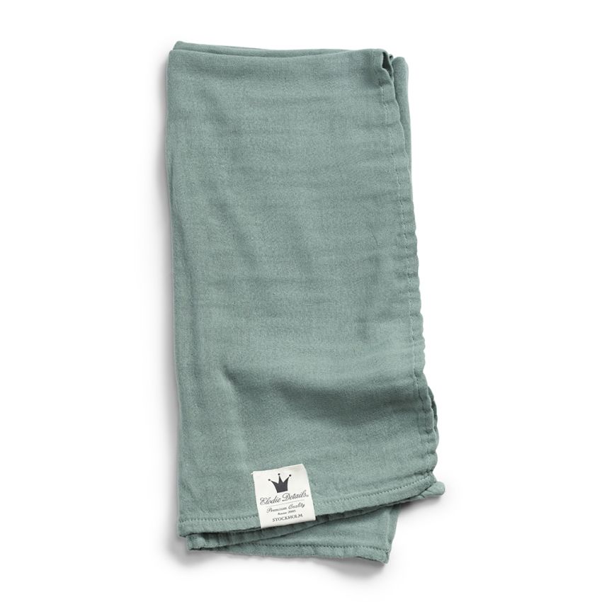 Elodie - Bambus Muslin Swaddle Mineral Green