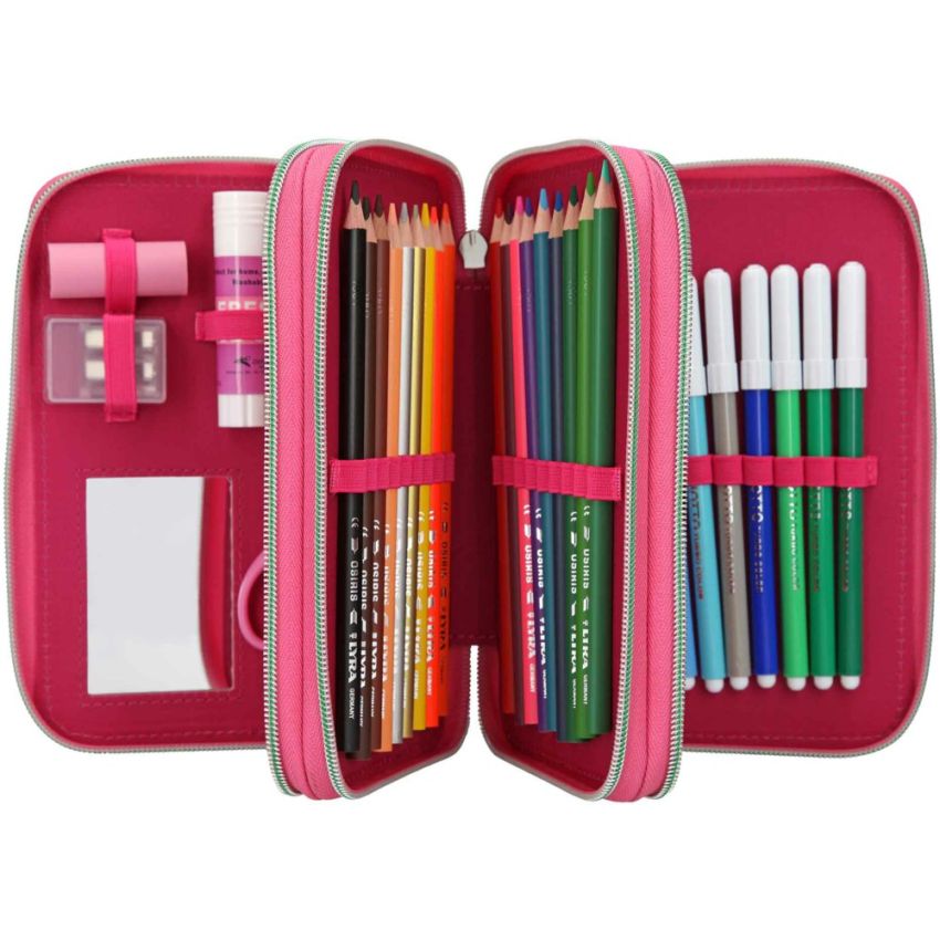 TOPModel - 3-Fach Federtasche mit Talita, pink Depes