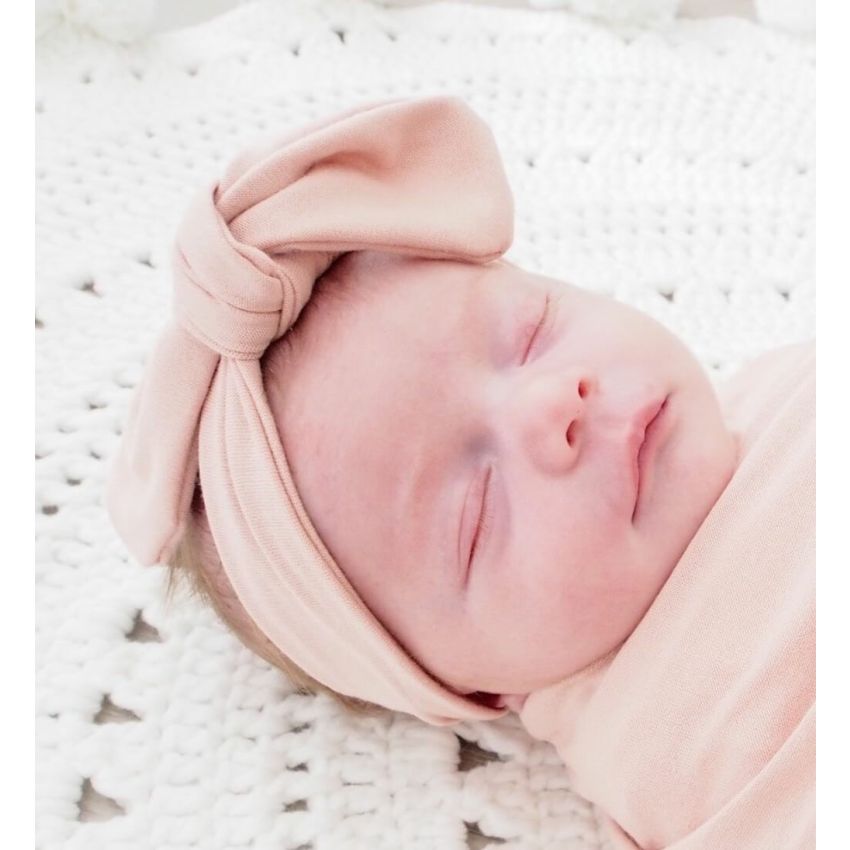 Snuggle Hunny - Merinowolle Haarband blush pink