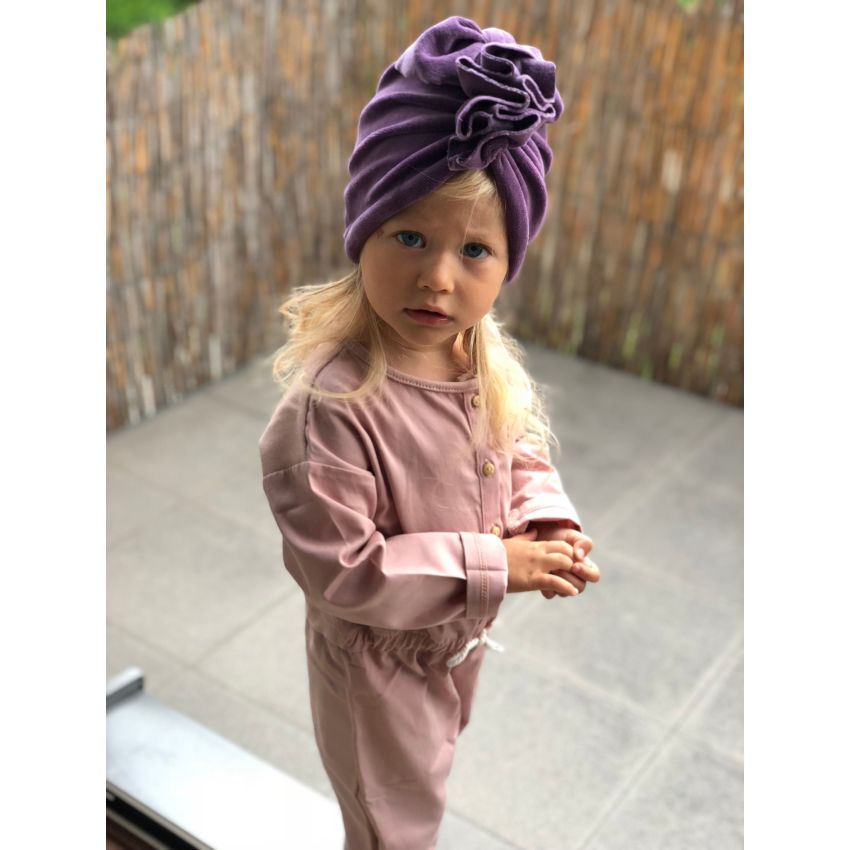 Looks by Luks -  Turban Samt Royal Purple