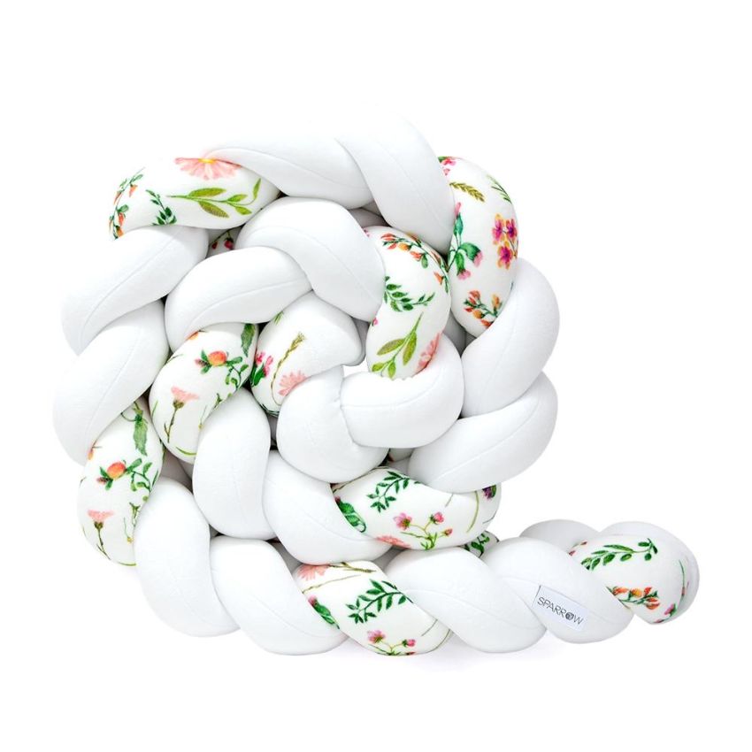 Sparrow - Bettschlange Flowers - White