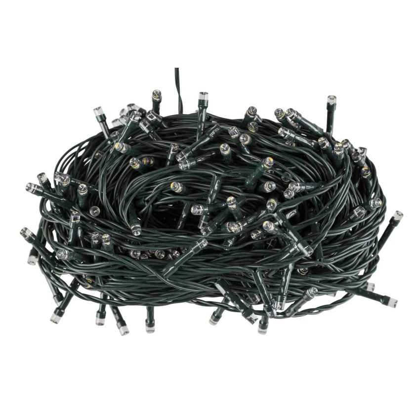 Idena - LED Lichterkette für innen und außen, 200er weiß und warm weiß