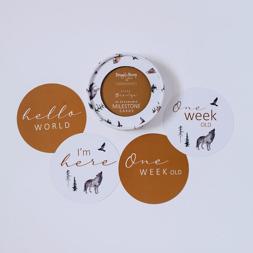 Snuggle Hunny - Meilenstein Karten Alpha & Bronze