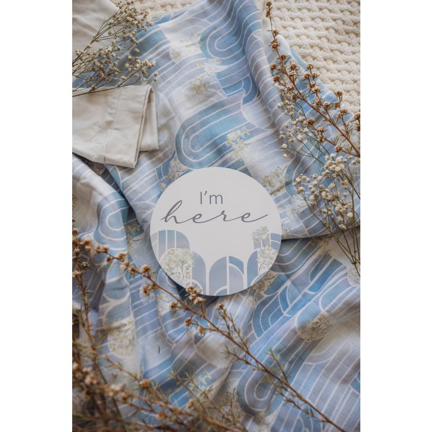 Snuggle Hunny - Meilenstein Karten Eventide & Ice Blue